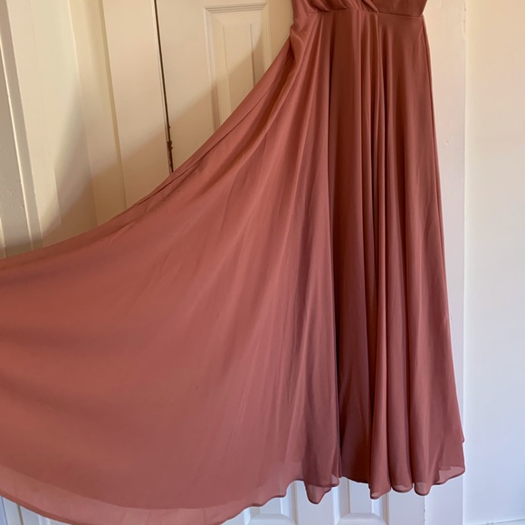 Lulus All about love rusty rose maxi dress xs - Picture 2 of 3